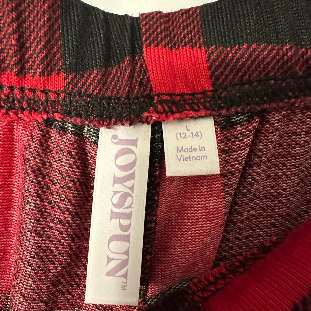JOYSPUN Women’s Buffalo Plaid Pajama Joggers